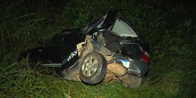 Uma pessoa fica gravemente ferida após colisão entre dois carros na RO-383, entre...