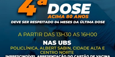 Rolim de Moura: Secretaria de saúde libera 4ª dose da vacina contra a covid-19 para...