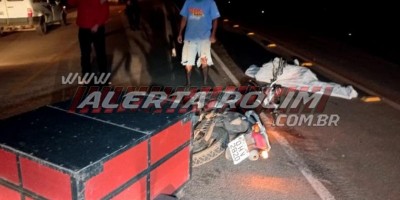 Rolim de Moura: Motociclista morre em acidente envolvendo moto e caminhão na RO 479...