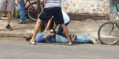 Morador de rua acusado de furtos é surrado pela população