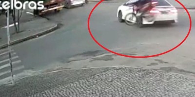 Câmera de segurança registra grave acidente em Ji-Paraná