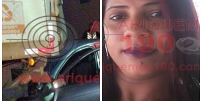 Mulher acaba morrendo após bater carro em caminhão parado em Ariquemes