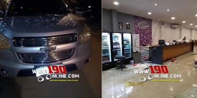 Motorista confunde pedais de caminhonete automática e invade estabelecimento comercial...