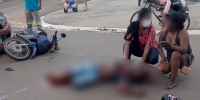 Motociclista fica gravemente ferido após sofrer acidente em Jaru
