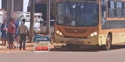 Criança de 07 anos sofre corte profundo na cabeça ao ser atropelada por ônibus em...