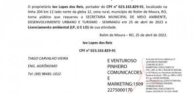 LICENCIAMENTO AMBIENTAL ( LP – LI – LO)  - Ivo Lopes dos Reis
