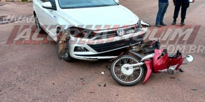 Segundo acidente de trânsito do dia deixou uma pessoa ferida em Rolim de Moura; veja o...