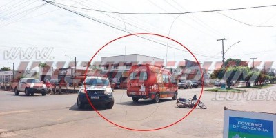 Acidente anunciado: Motociclista fica ferido após se enroscar em fio de telefonia que...