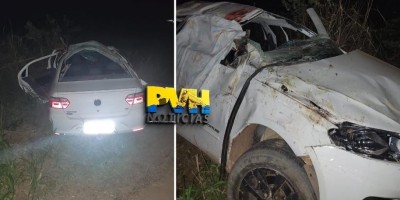 Duas pessoas morrem após veículo capotar na BR-364 em distrito de Porto Velho