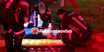Motociclista fica em estado gravíssimo ao ser atropelado por carreta em Porto Velho