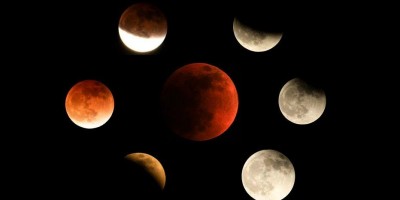 Eclipse Lunar ocorreu na noite de domingo; Fotos e vídeos