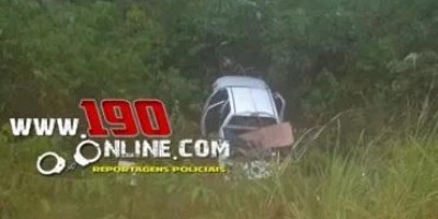 Aquaplanagem causa acidente e deixa dois feridos na zona rural de Alta Floresta