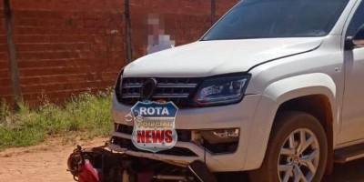 Mulher tem fratura exposta e perna dilacerada após acidente em Vilhena; veja o vídeo...