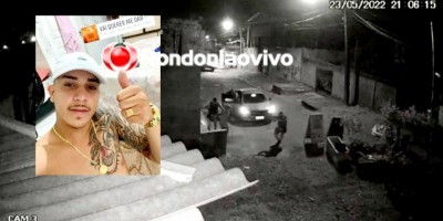 Câmera de segurança registra ação da polícia que acabou com morte apenado baleado
