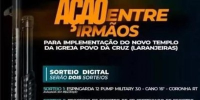 Igreja evangélica sorteia espingarda calibre 12 para reformar templo no ES