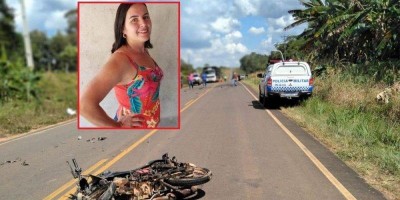 Identificada: Mulher morre após ter corpo dilacerado em acidente entre moto e carro na...