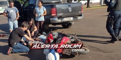 Motociclista é socorrido em estado grave após acidente de trânsito na manhã deste...