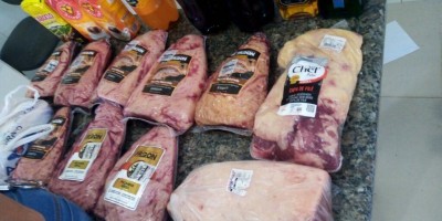 Homem é preso por furtar picanha, whisky, cigarros e outros itens em supermercados de...