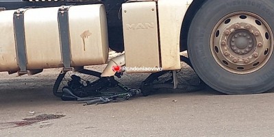 Ciclista fica gravemente feridos após ser arrastado por carreta em Porto Velho
