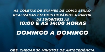 Exames de covid-19 passam a ser realizados em dois horários e todos os dias na UPA em...