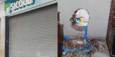 Criminosos fazem buraco na parede e invadem agência bancária em Porto Velho