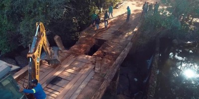 Após acidentes que deixou dois irmãos mortos, ponte sobre o Rio Preto passa por...
