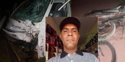 Câmera de segurança registra colisão frontal entre moto e caminhonete na zona rural de...