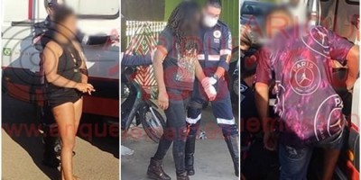 Treta quase acaba em tragédia em Ariquemes; Três ficaram feridos