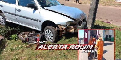 Mais um grave acidente de trânsito foi registrado nesta manhã em Rolim de Moura
