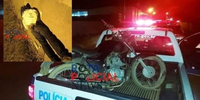 Ocorrência policial teve fuga alucinada, queda de moto e homem dando bronca no filho...