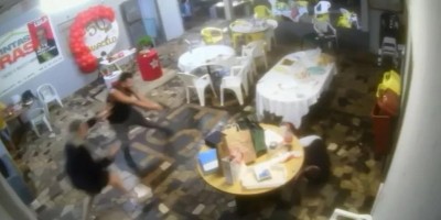 Câmeras de segurança registram troca de tiros entre apoiadores de Lula e Bolsonaro...