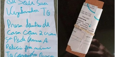 Mulher mantida em cárcere privado é salva após jogar bilhete de socorro para vizinha...