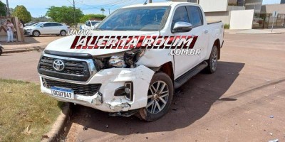 Mais um acidente entre dois carros é registrado em Rolim de Moura
