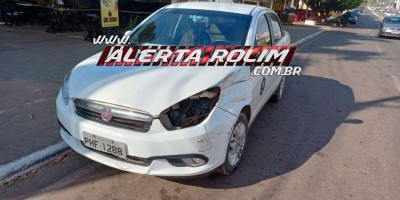 Colisão entre carro e caminhão é registrado em Rolim de Moura