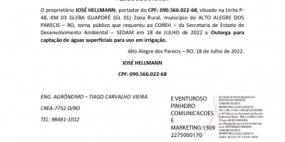 PEDIDO DE OUTORGA - JOSÉ HELLMANN