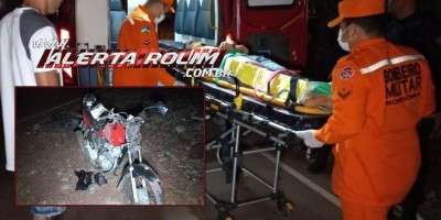 Motociclista é transferido para Cacoal após grave acidente na noite de terça-feira em...