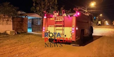 Após briga de casal, residência é incendiada e bombeiros são mobilizados em Vilhena