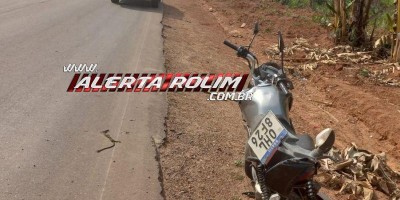 Motociclista foi socorrido após bater na traseira de caminhonete em Nova Brasilândia