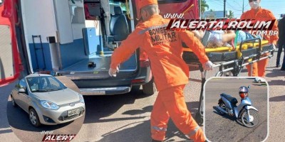 Acidente de trânsito deixa dois feridos na manhã desta quinta-feira em Rolim de Moura