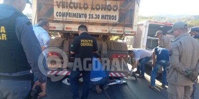 Homem morre após pegar “rabeira” em carreta e cair; Corpo foi arrastado por cerca de...