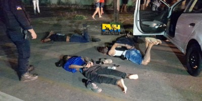 Bandidos são presos armados após tentarem matar rival a tiros e fugir da PM em Porto...