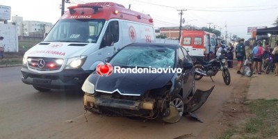 Motorista embriagado, entra na contramão, sobe calçada e deixa pedestre em estado grave