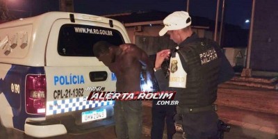 Acusado de roubo e violência doméstica é preso pela polícia em Rolim de Moura