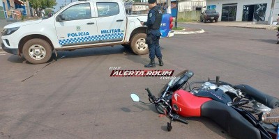 Colisão entre duas motos é registrado em Rolim de Moura