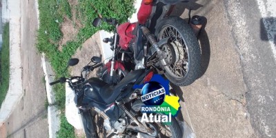 Grave colisão entre duas motos é registrado em Ji-Paraná