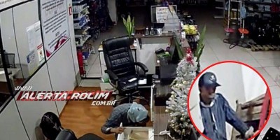 Ladrão furta loja de implementos agrícolas em Rolim de Moura; veja o vídeo