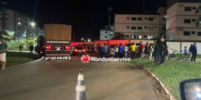 Mulher morre atropelada por carreta em Porto Velho