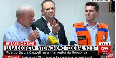 Agora: Lula decreta intervenção federal no DF e diz que terroristas serão encontrados...