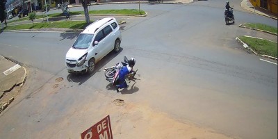 Vídeo mostra momento de grave acidente em Vilhena