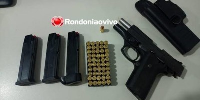 CAC é preso em veículo por porte ilegal de arma de fogo